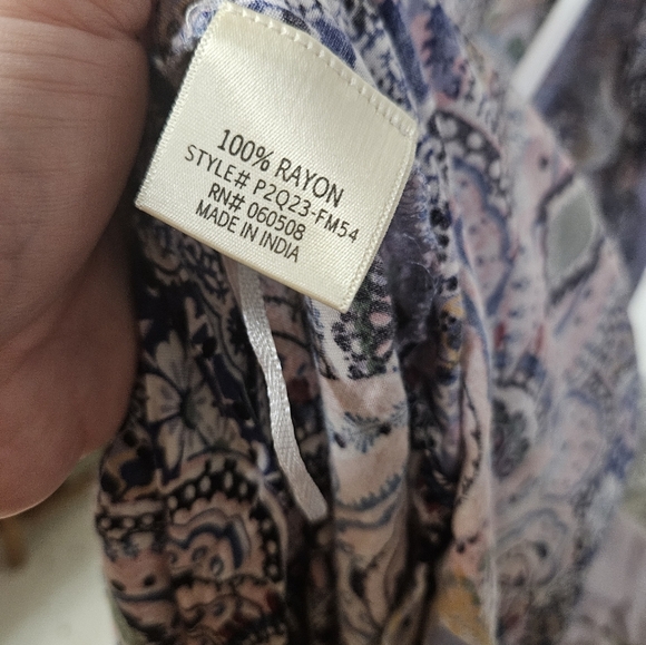 Blue Rain Bohemian Paisley Kimono Cardigan! - Picture 5 of 5